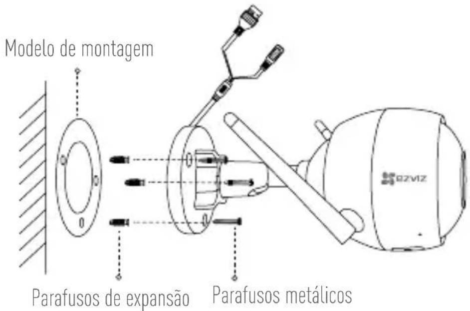 Modelo de montagem Parafusos de expansão Parafusos metálicos