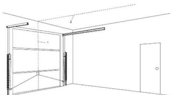 PARKSIDE PSGTA60 - Mitte des Garagentores festlegen - 1