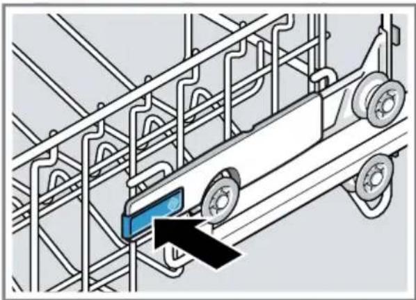SIEMENS SX87YX00BD - Oberen Geschirrkorb mit seitlichen Hebeln einstellen - 1