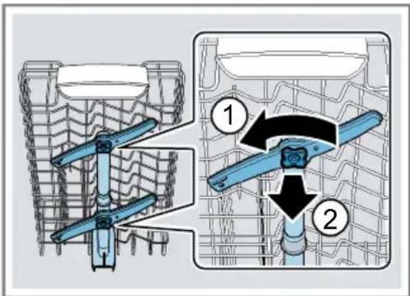 BOSCH SPS2IKW10E - Sprüharme reinigen - 1