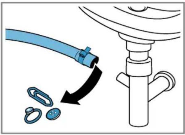 BOSCH WAJ28082 - Wasserablaufschlauch am Siphon reinigen - 2