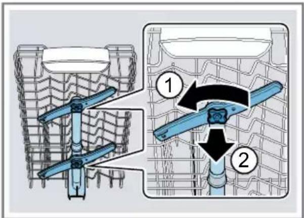 BOSCH SPV4XMX28E - Cleaning spray arms - 1