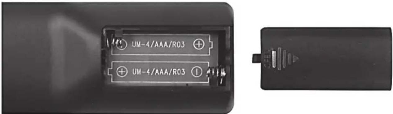 SILVERCREST SMRB 40 A1 - Batterien in die Fernbedienung einlegen - 1