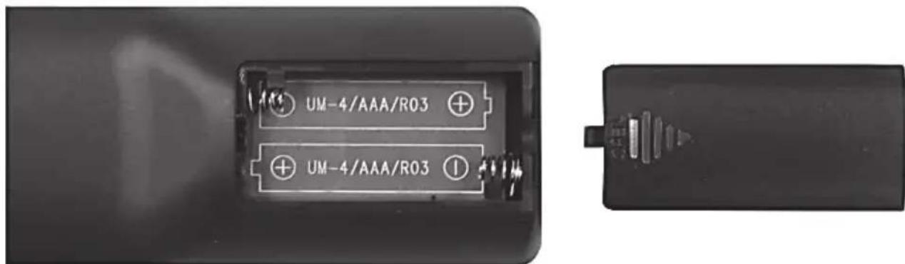 SILVERCREST SMRB 40 A1 - De batterijen in de afstandsbediening plaatsen - 1