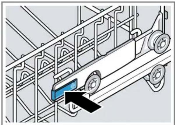 BOSCH SMI4ECS14E - Oberen Geschirrkorb mit seitlichen Hebeln einstellen - 1