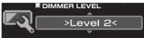 DIMMER LEVEL >Level 2
