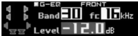 G-ER FRONT Band 30 fc 16 kHz Level -12.0 dB