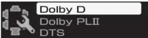Dolby D Dolby PLII DTS