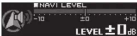 NAVY LEVEL -10 ±0 +10 LEVEL ±0 dB