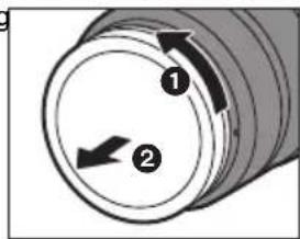 PANASONIC S-R2060 - Attaching the Lens - 1