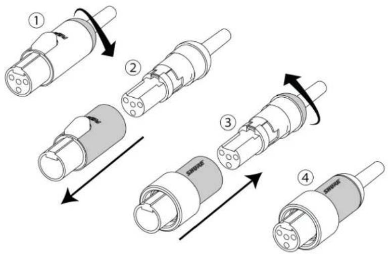 SHURE TwinPlex TH53 - Threaded Mount Instructions - 1
