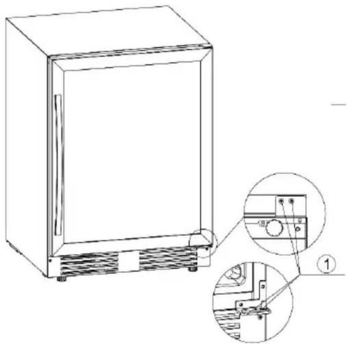 Klarstein Vinovilla Grande Duo - REVERSING THE DOOR - 1