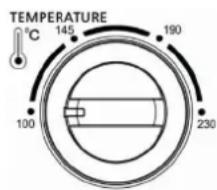 TEMPERATURE 145 190 100 230