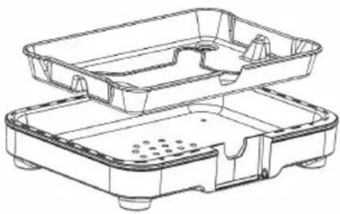 Klarstein Grillkern - Paso 2: Colocar bandeja para el agua - 1