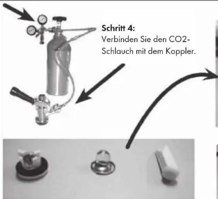 Schritt 4: Verbinden Sie den CO2- Schlauch mit dem Koppler.