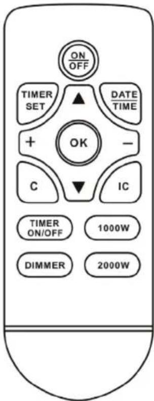 ON OFF TIMER SET ▲ DATE TIME + OK - C IC TIMER ON/OFF 1000W DIMMER 2000W