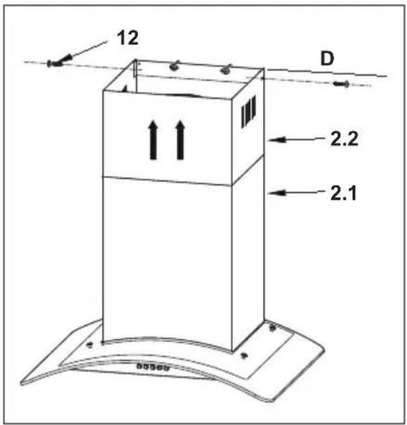 Klarstein Luna - Fix Upper Decorative Chimney - 1