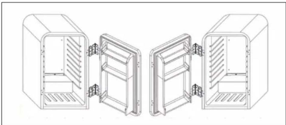 Klarstein 10034120 - REVERSING THE DOOR - 1