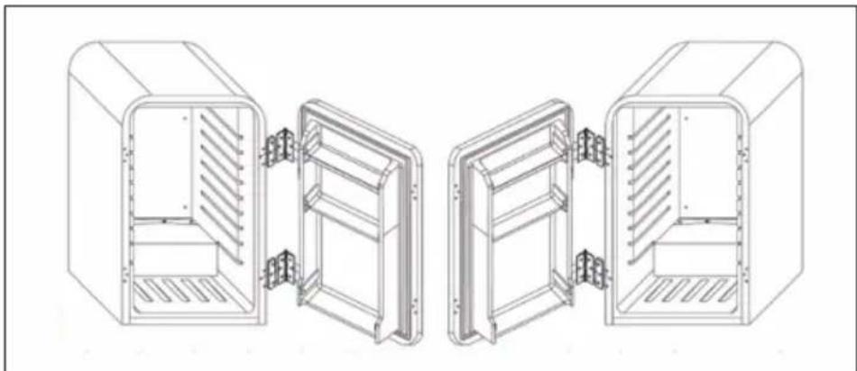 Klarstein 10034120 - INVERSIÓN DE LA PUERTA - 1
