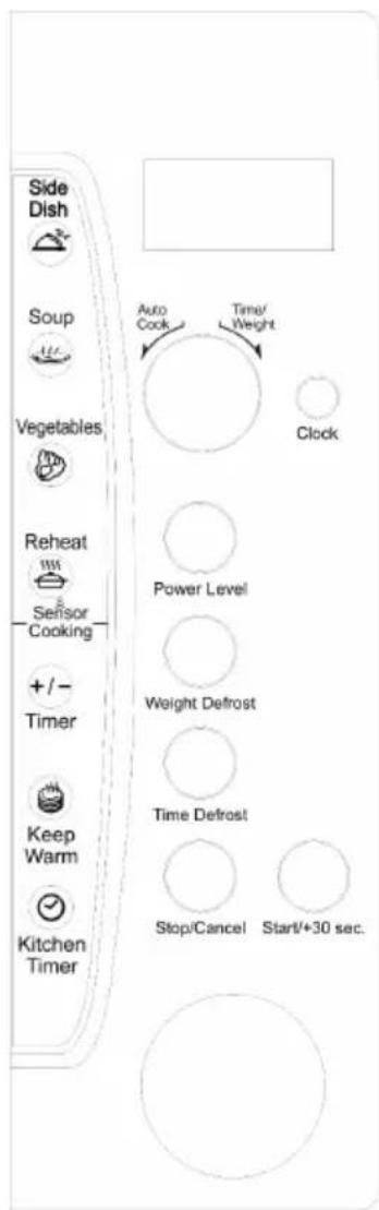 Klarstein MaxiWave 10034015 - PANEL DE CONTROL - 1