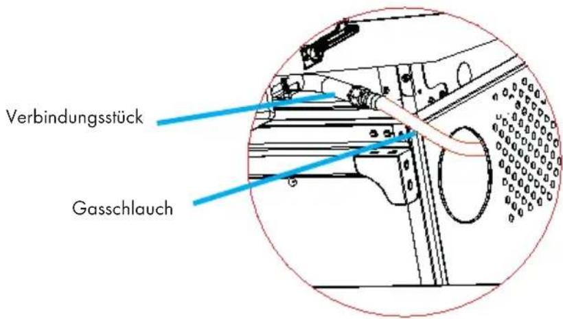 Klarstein Gazooka 2.OT 10033532 - Anschluss des Gasschlauchs an den Grill - 1