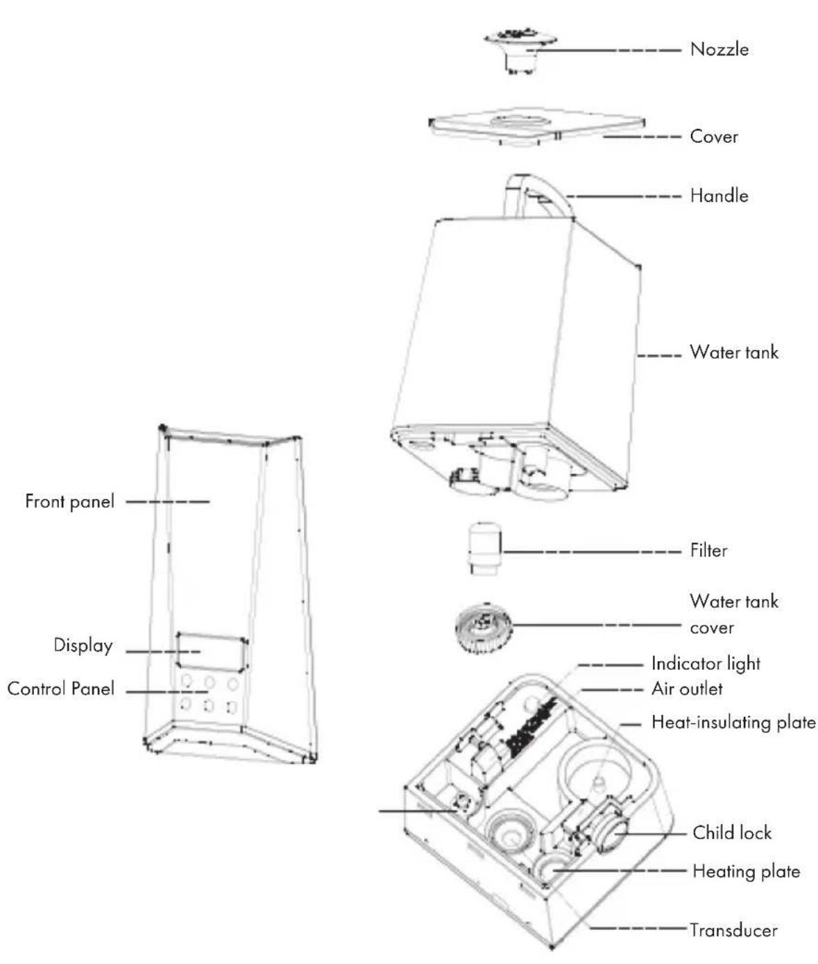 Klarstein VapoAir Onyx - PRODUCT OVERVIEW - 1