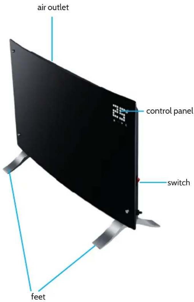 air outlet control panel switch feet