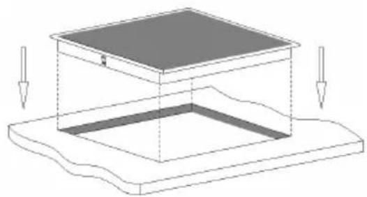 Klarstein 10034193 - Fix hob to cabinet: - 1