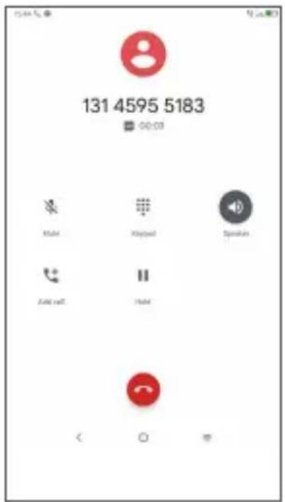 131 4595 5183 00:00 Mail Keyboard Speaker Add call Mail