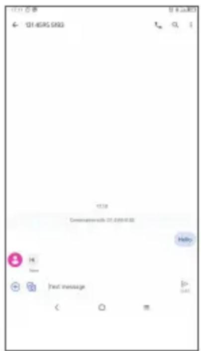 12.11 合享 ← 121.45/RS 6983 12.10 Communication with 12.10/RS 6983 Hello Hi Home Text message D- GET