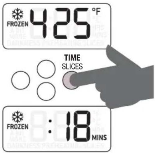 FROZEN 425°F TIME SLICES FROZEN : 18 MINS