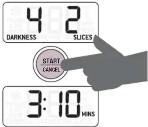 4:2 DARKNESS SLICES START CANCEL 3:10 MINS