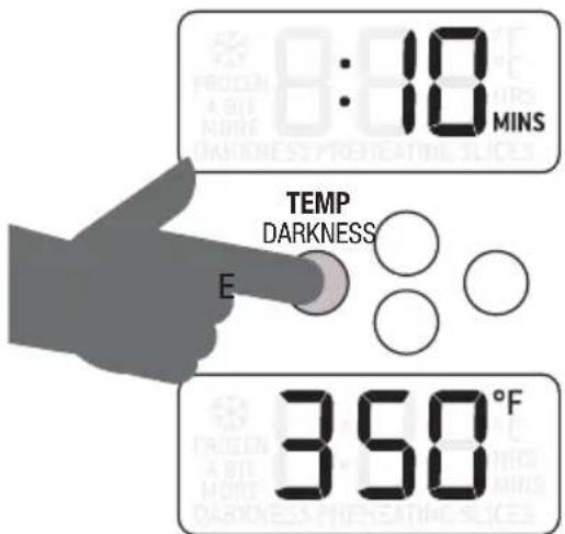 8:10 MINS TEMP DARKNESS E 350°F