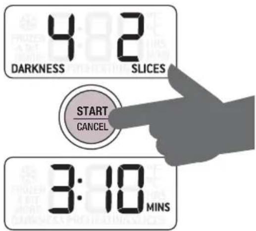 4 2 DARKNESS SLICES START CANCEL 3:10 MINS