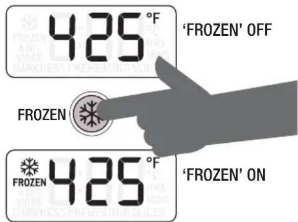 425°F 'FROZEN' OFF FROZEN 425°F 'FROZEN' ON