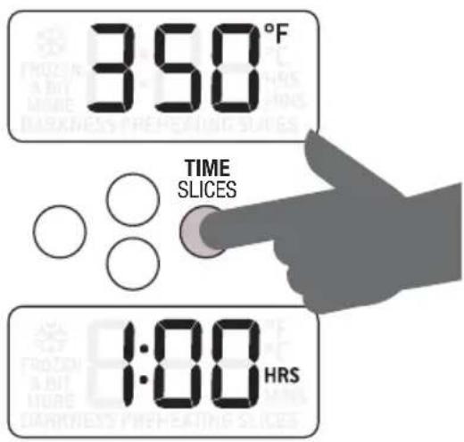 350°F TIME SLICES 1:00 HRS
