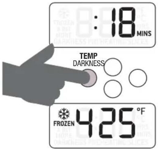 8:18 MINS TEMP DARKNESS FROZEN 425°F