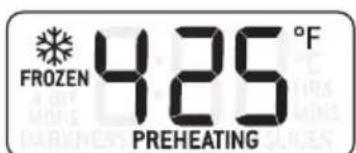 FROZEN 425°F PREHEATING