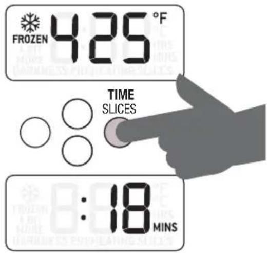 FROZEN 425°F TIME SLICES :18 MINS