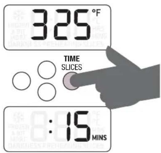 325°F TIME SLICES :15 MINS