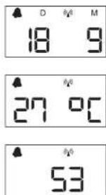 D M 18 9 27 °C 53