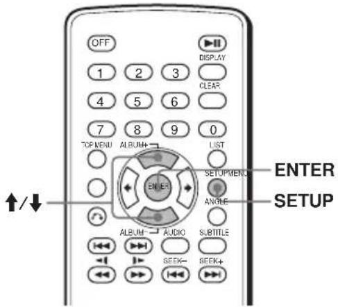 OFF 1 2 3 4 5 6 7 8 9 0 TOP MENU ALBUM+ LIST ENTER SETUPMEN ANGLE ALBUM AUDIO SUBTITLE SEEK- SEEK+ ↑/↓ ENTER SETUP