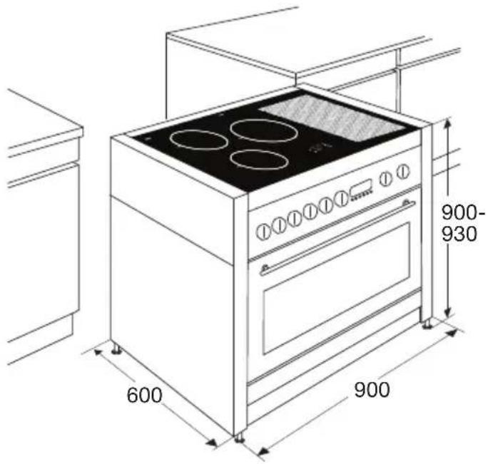 Atag FI9011EN - Dimensions - 1