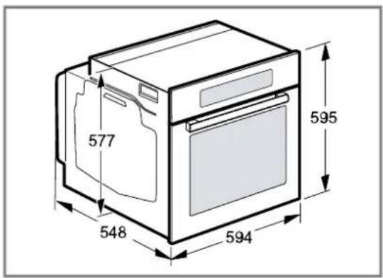 BOSCH HSG836NS1 - Gerätemaße - 1