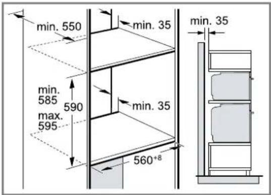 BOSCH HSG836NS1 - Einbau von zwei Geräten übereinander - 1