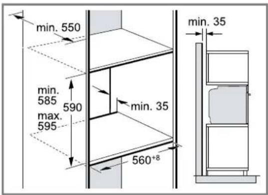 BOSCH HSG836NS1 - Einbau in einen Hochschrank - 1