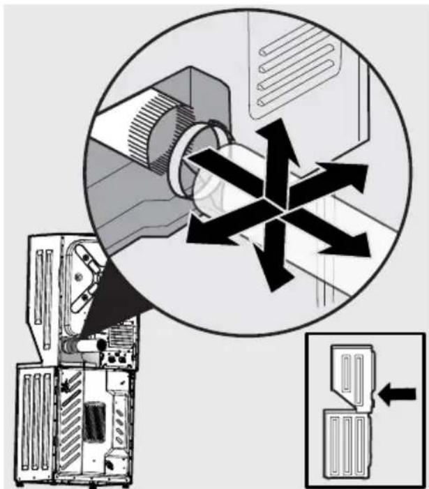 FRIGIDAIRE FLCE7522AW - Rear flush exhaust requirements - 1