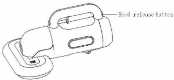 Hood release button