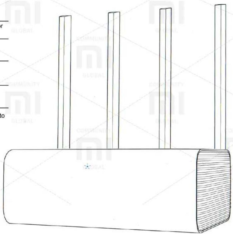 Xiaomi Mi WiFi Router HD - Description of indicator light - 1