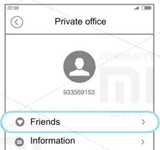 22:58 Private office 933569153 Friends > Information >